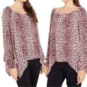 Michael Michael Kors Women’s 70s Baby Cat Hank Top in the Size Large